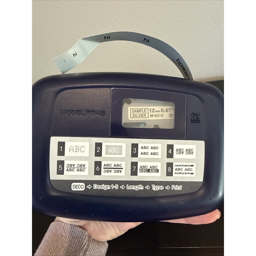 Brother P-Touch‎ Label Maker Model PT-45   WORKS! - Picture 3 of 4